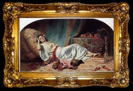 framed  unknow artist Arab or Arabic people and life. Orientalism oil paintings 602, ta009-2